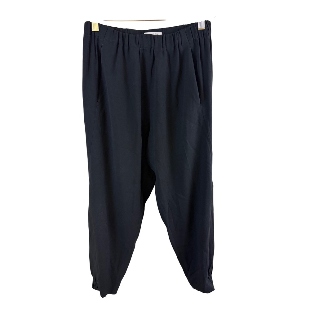 Babaton Cohen Pant Women Size M Black Tapered Ankle Elastic Waist